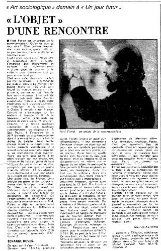 52. Artigo no Quotidien de Paris de 8 de abril de 1975